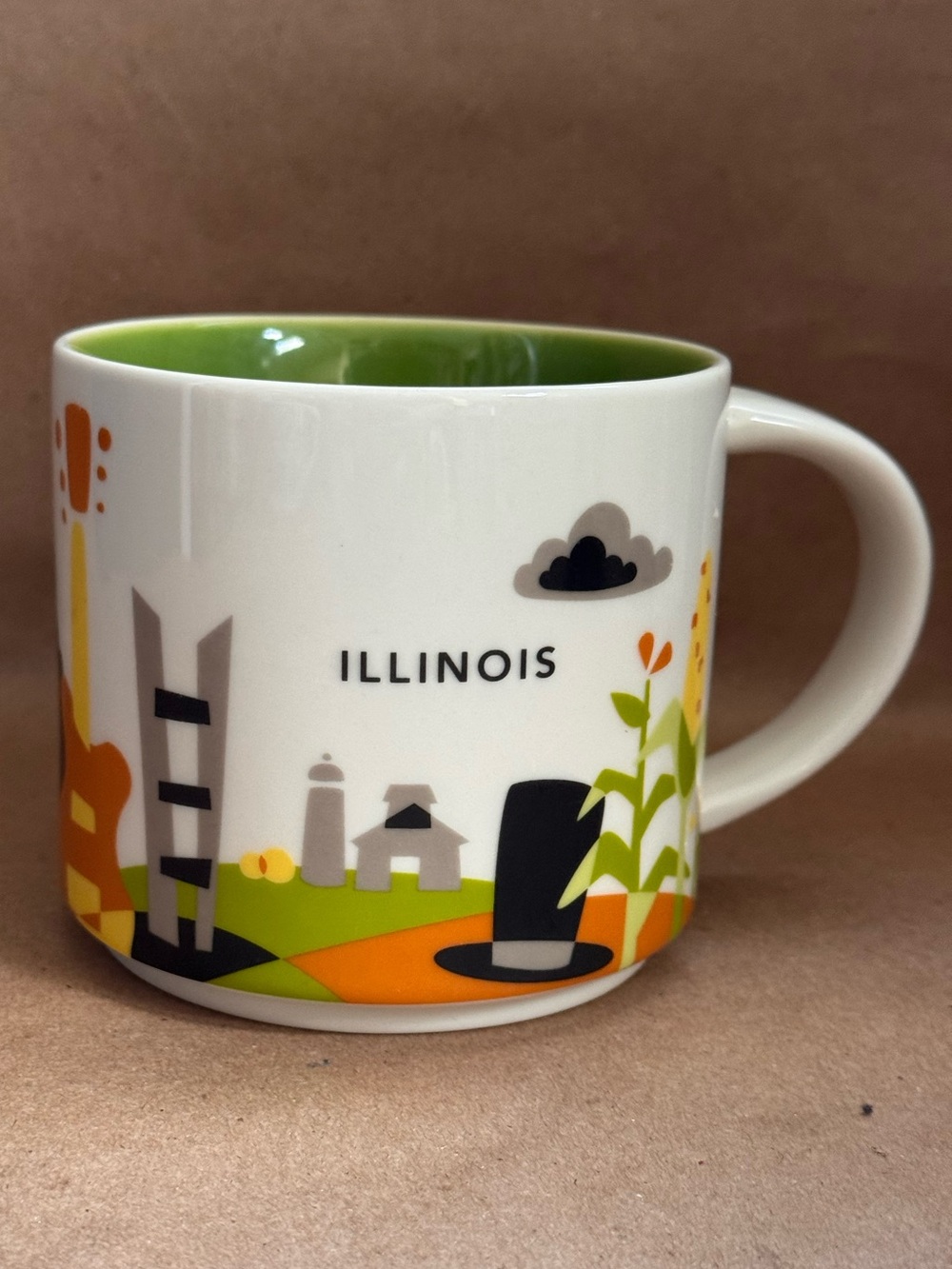 Starbucks You Are Here Illinois Coffee Mug. 14 fl oz.
